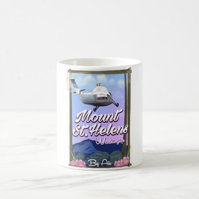 Caneca De Café Cartaz de viagem Monte St. Helens Washington (Centro)