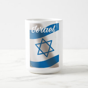 Caneca De Café Cartaz de viagem vintage da bandeira nacional de I