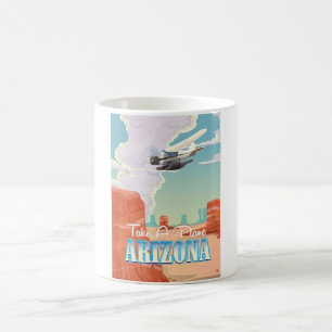 Caneca De Café Cartaz de viagem vintage do Arizona