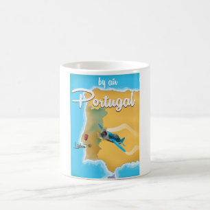 Caneca De Café cartaz de viagem vintage Portugal