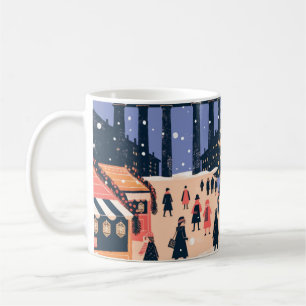 Caneca De Café Cartaz do Mercado de Natal de Berlim Porta de Bran