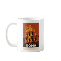 Cartaz Vintage Coliseu de Roma Viagem Itália
