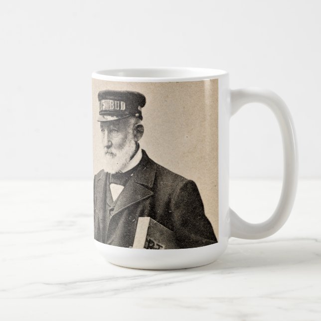 Caneca De Café Carteiro romântico da Vintage (Direita)