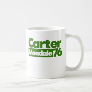 Caneca De Café Carter Mondale 1976 Retro Politics