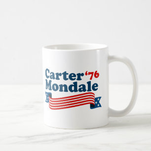 Caneca De Café Carter Mondale Vintage Democrat 70s Eleição