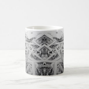Caneca De Café Cartões de jogo da imagem invertida