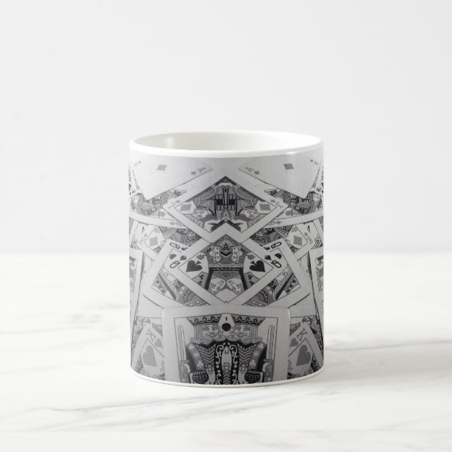 Caneca De Café Cartões de jogo da imagem invertida (Centro)