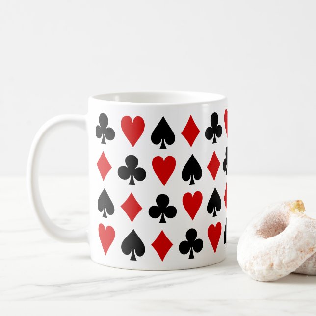 Caneca De Café Cartões de jogos Jogando cartas no Diamond Club He (Com Donut)