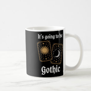 Caneca De Café Cartões de Tarô Gótico - Letras Medievais Fortune