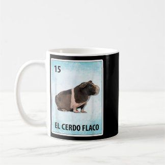 Caneca De Café Cartões do Porco Magro Mexicano El Cerdo Flaco