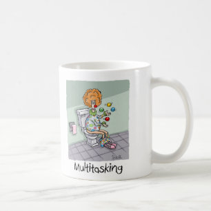 Caneca De Café Cartões e presentes engraçados de palhaços de mult