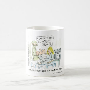 Caneca De Café Cartões Engraçados sem Fio para Bebês Camisetas Ca