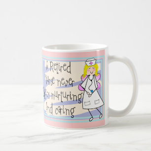 Caneca De Café Cartões & presentes aposentados da arte do anjo d