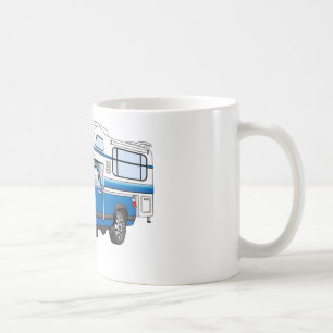 Caneca De Café Cartografia da Campa Azul Pick Up