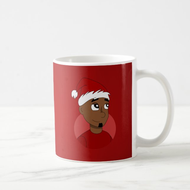 Caneca De Café Cartografia de cara de Natal (Direita)