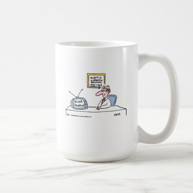 Caneca De Café Cartografia de cirurgiões plásticos sofisticados (Direita)