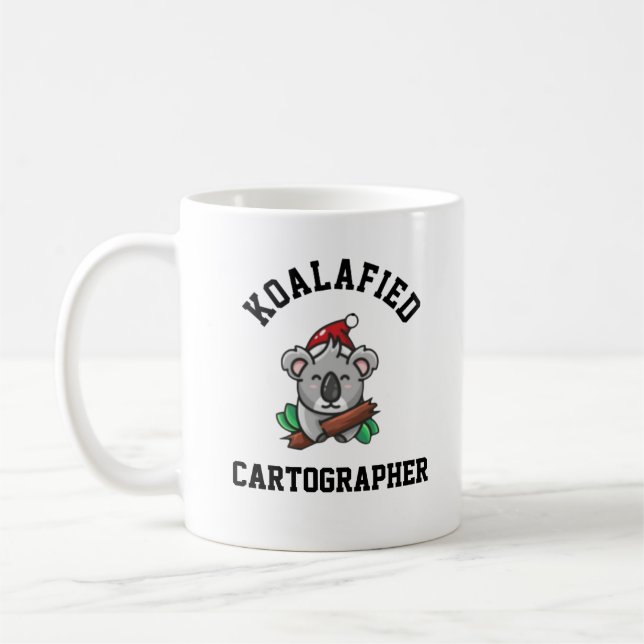 Caneca De Café Cartógrafo Koalafied (Esquerda)