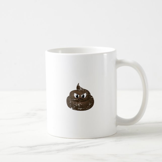 Caneca De Café Cartoon Afastado e Zangado (Direita)