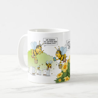 Caneca De Café Cartoon; bijeenkomst en zoom meeting. 