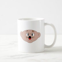 Cartoon Bonito Cartoon Cara Cartola Café Mug