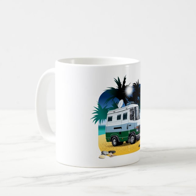 Caneca De Café Cartoon Camper (Frente Esquerda)