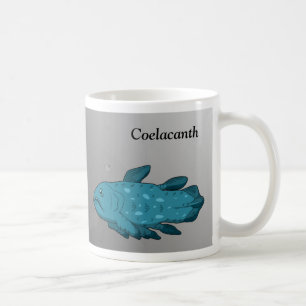 Caneca De Café Cartoon Coelacanth
