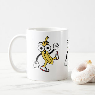 Caneca De Café Cartoon de Banana
