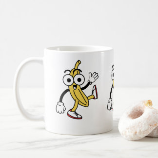 Caneca De Café Cartoon de Banana