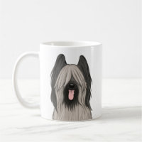 Cartoon de Briard Cachorro Pet Lover
