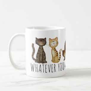 Caneca De Café Cartoon de Gatos Bons Personalizado