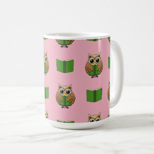 Caneca De Café Cartoon de Leitura de Carroçaria