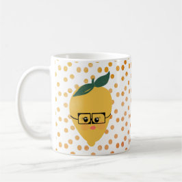 Caneca de Café Cartoon de Limão de Verão