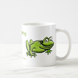 Caneca De Café Cartoon de Sapo Verde