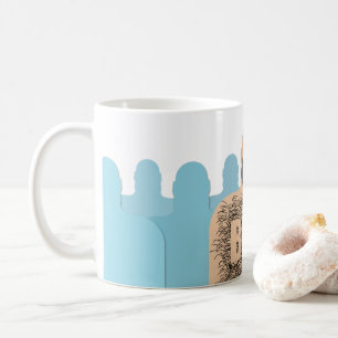 Caneca De Café Cartoon de ursinho peludo de SlipperyJoe