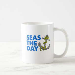 Caneca De Café Cartoon Do Dia Anchor Mug