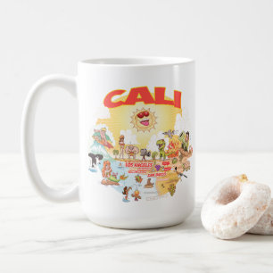 Caneca De Café Cartoon do Sul da Califórnia