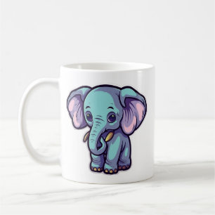 CANECA DE CAFÉ CARTOON ELEPHANT
