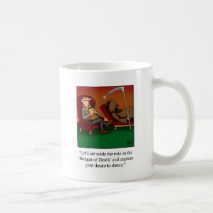 Caneca De Café Cartoon Engraçado de Dança