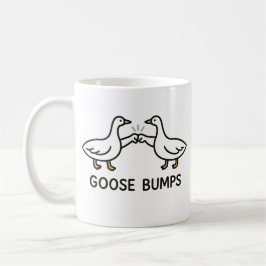 Caneca De Café Cartoon Engraçado Ganso Bumps | Fist Bump Geese An