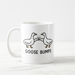 Caneca De Café Cartoon Engraçado Ganso Bumps   Fist Bump Geese An