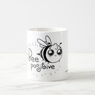 Caneca De Café Cartoon Engraçado Positivo