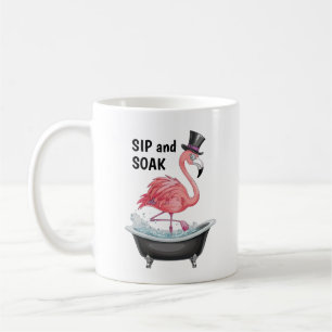 Caneca De Café Cartoon Flamingo