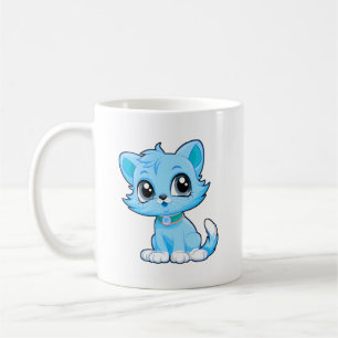 Caneca De Café Cartoon Gato Adorável