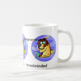 Caneca De Café Cartoon personalizável Leo Lion traços Zodiac