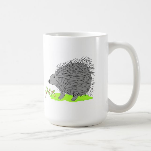 Caneca De Café Cartoon Porcupine (Direita)