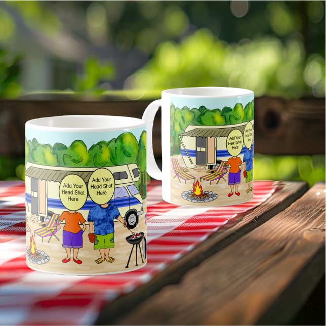 Caneca De Café Cartoon RV (Background photo courtesy of freepik)