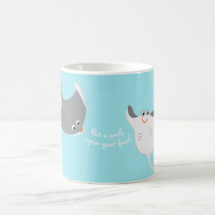 Caneca De Café Cartoon Stingrays