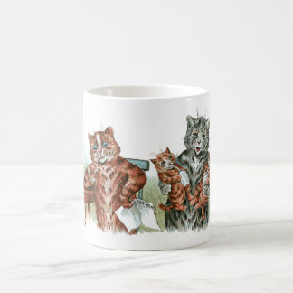 Caneca De Café Cartoon Twin Kittens