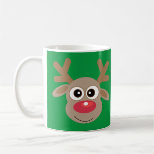 Caneca De Café Cartoon Verde Latite de Cartoon de Grafite de Nata