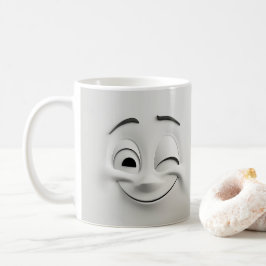 Caneca De Café Cartoon Winking Face 3D Mug 13
